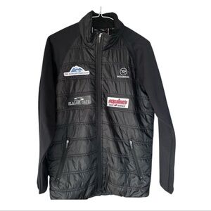 Rossignol Warm Nordic Ski Jacket with ski club patches Quilted sz 16